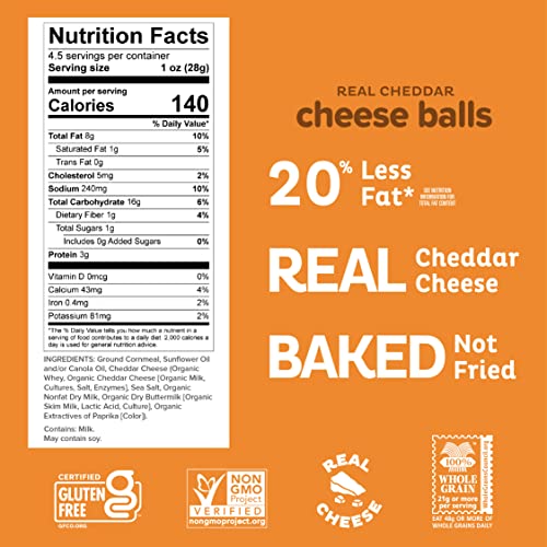 Cheddar Heirloom Cheese Balls, Gluten-Free & Organic Cheese