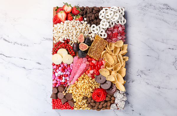 DIY Sweet and Salty Valentine’s Snack Board