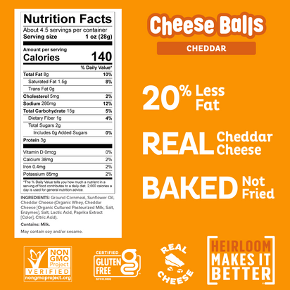 Cheddar Cheese Balls Snack Size 24-Pack